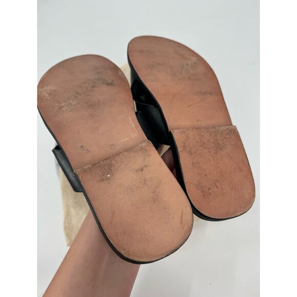 by James Black leather Slides Sandals - Picture 2 of 5